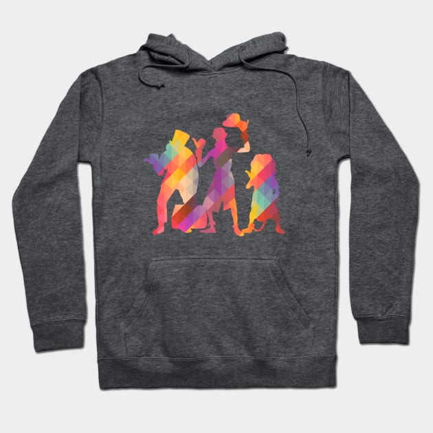 Hitchhiking Ghosts Silhouette Geometric Hoodie by FandomTrading